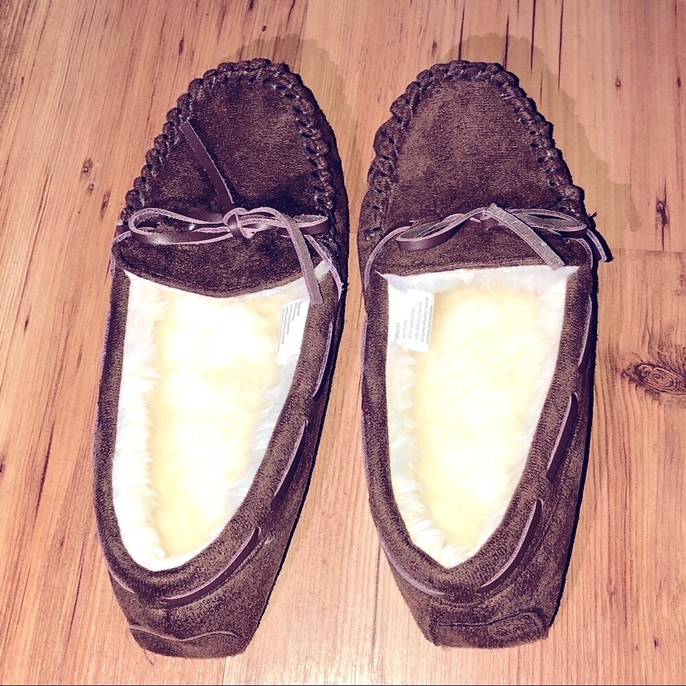 NEW Sonoma House Slippers Shoes Brown Womens NWOT - Picture 2 of 13